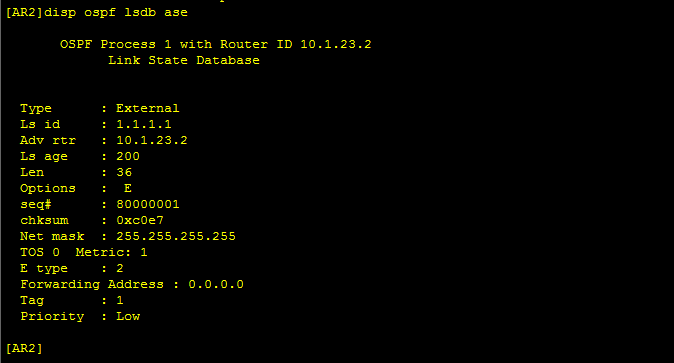 OSPF 转发地址 Forwarding Address初探_ospf_02