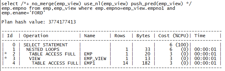 Oracle查询转换之连接谓词推入_谓词推入_08