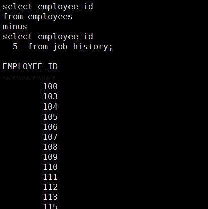  SQL基础之使用集合运算符进行多表查询（十二）_运算符_09