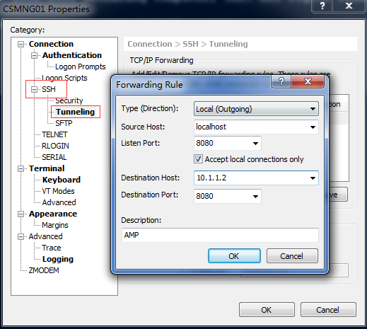 Xshell 跳转登录_xshell tunneling_05