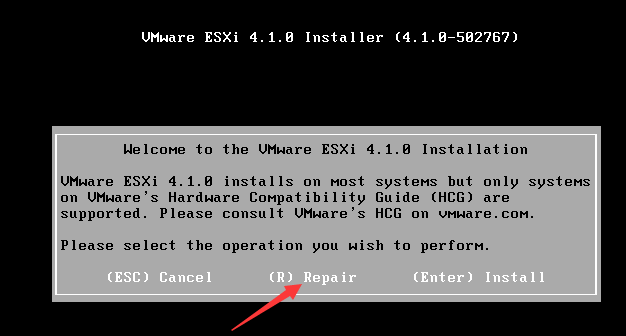 ESXi4.1无法启动，提示panic ：cannot open vpxa.vgz_vsphere