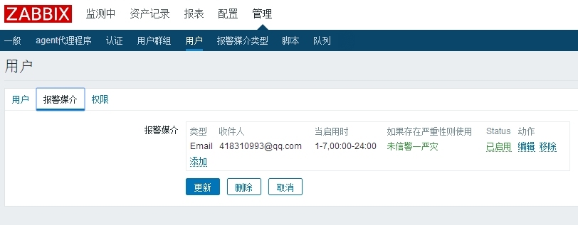 zabbix报警发送邮件配置_local