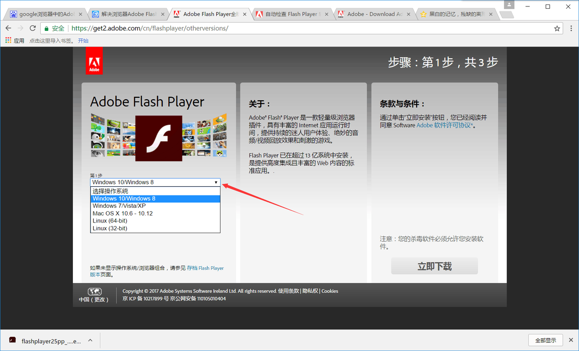 解决浏览器Adobe Flash Player不是最新版本问题_浏览器_04