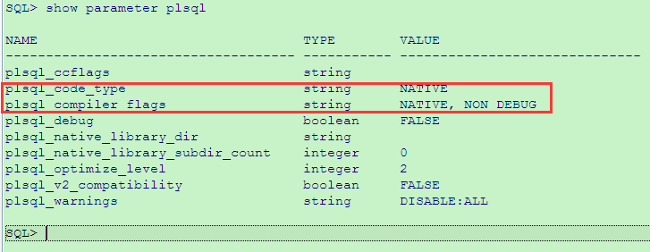 PLS-00920: parameter plsql_native_library_dir is not set_PLS