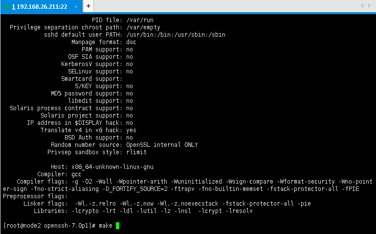 Centos 6.6 升级openSSH 远程访问版本（5.3升级7.0源码安装版）_升级_13