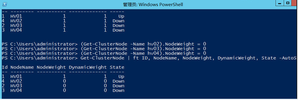 WSFC动态仲裁及投票调整2_LowerQuorumPriorityN_55