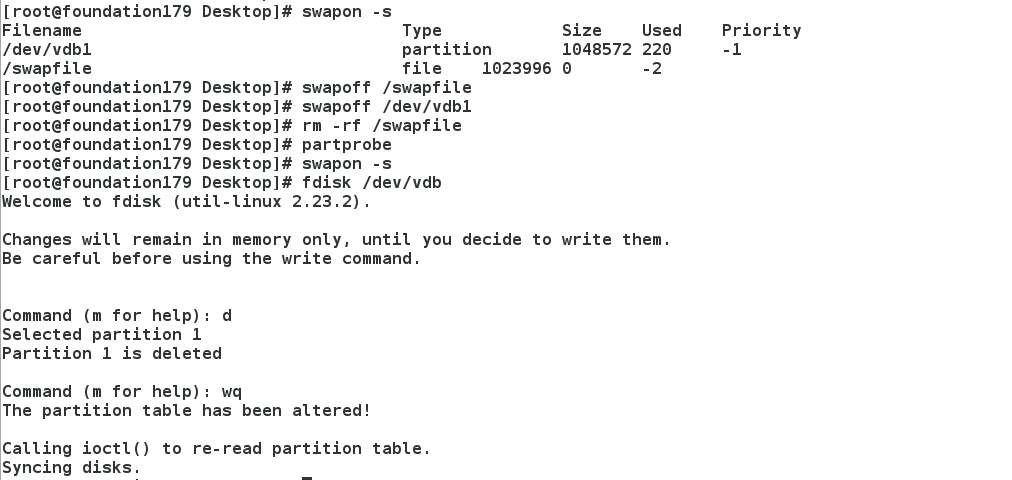 运维学习之磁盘的分区划分、管理及应用、swap分区_Linux_21