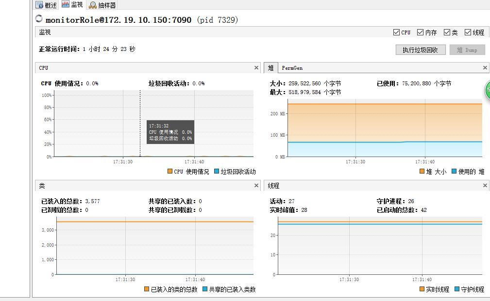 Java VisualVM对tomcat性能监控_Linux_08