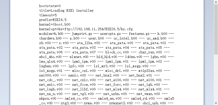 PXE自动化部署vsphere esxi6.5_ks_02