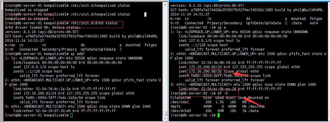 DRBD+MySQL+keepalived高可用MySQL方案_keepalived_33